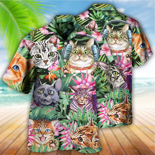 Cat Is My Life Funny - Hawaiian Shirt 