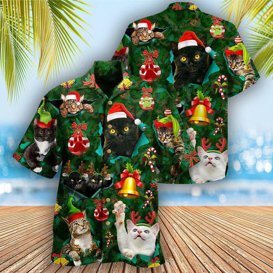 Cat Meowy Christmas - Hawaiian Shirt 