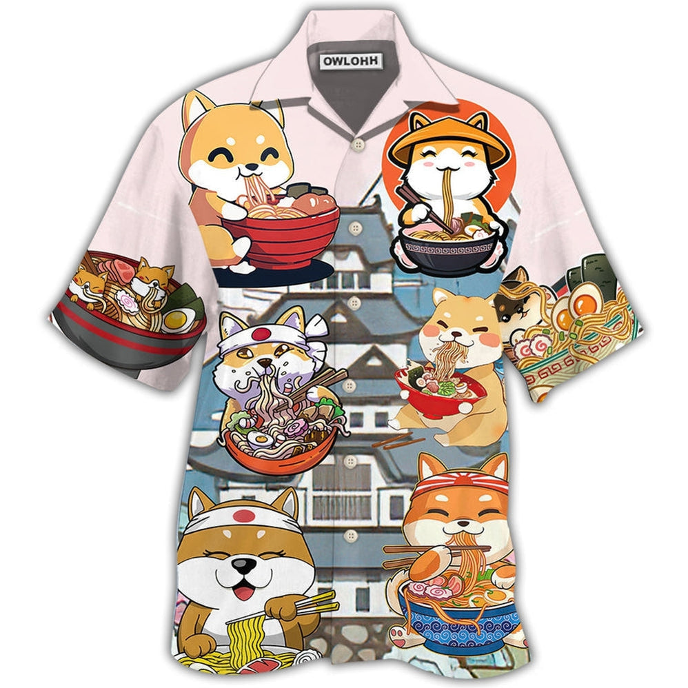 Hawaiian Shirt / Adults / S Cat Ramen Lovely Style - Hawaiian Shirt 