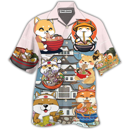Hawaiian Shirt / Adults / S Cat Ramen Lovely Style - Hawaiian Shirt 