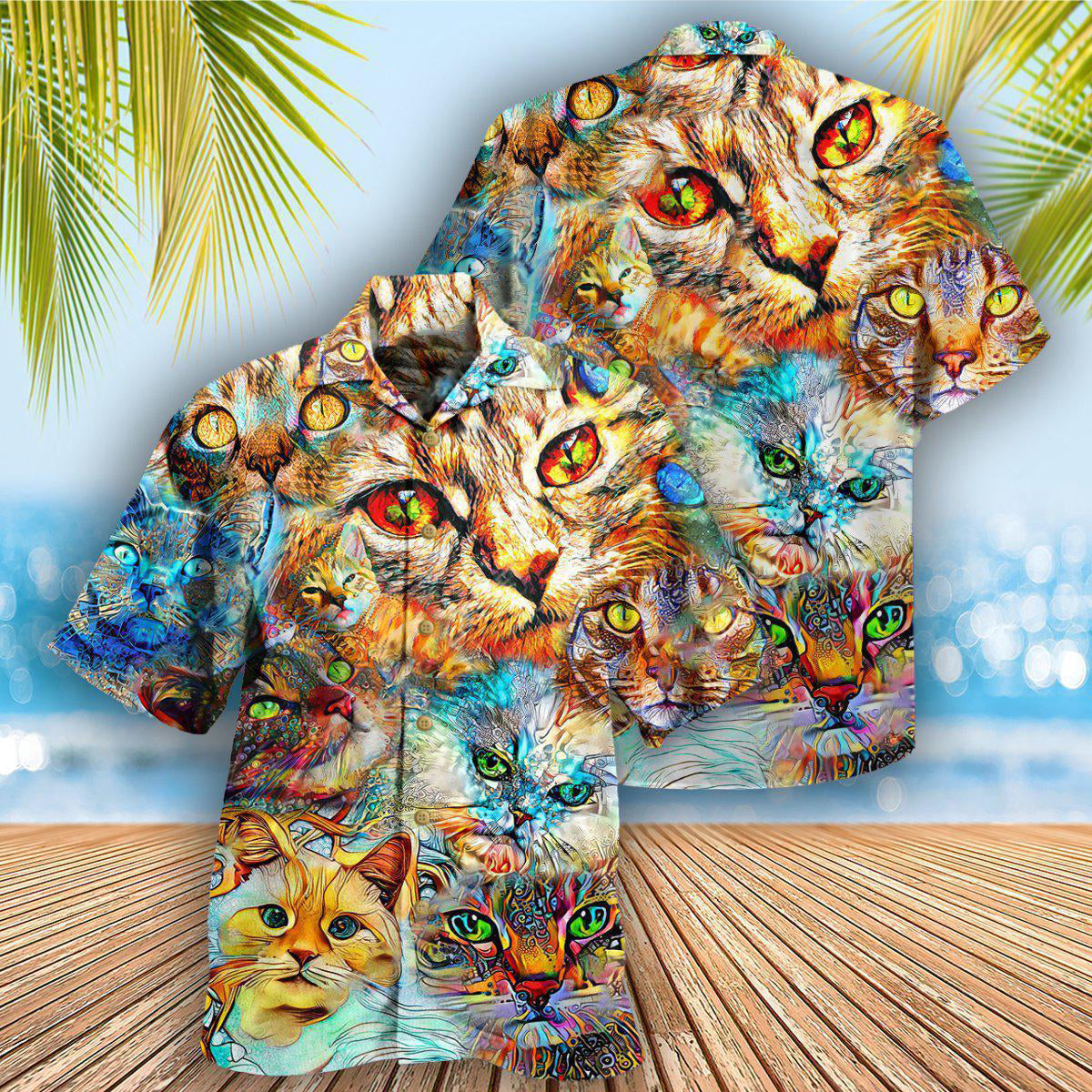 Cat Real Love Cats - Hawaiian Shirt 