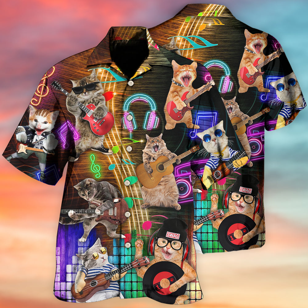 Cat Rocker Lovely Style - Hawaiian Shirt 
