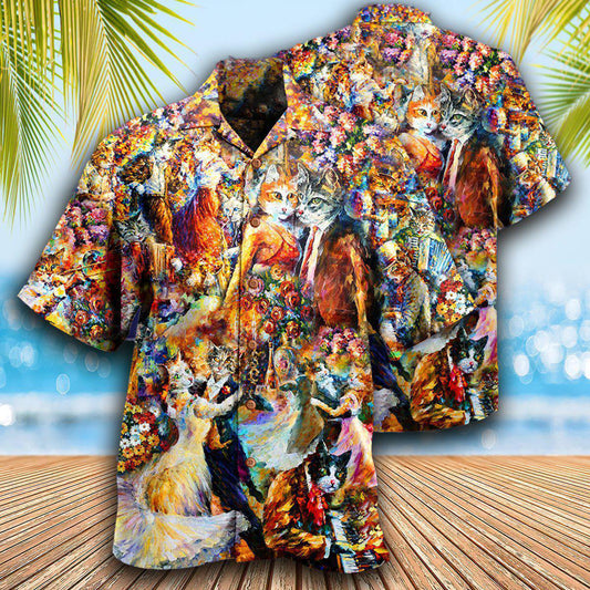 Cat Sound Of The Dance - Hawaiian Shirt 