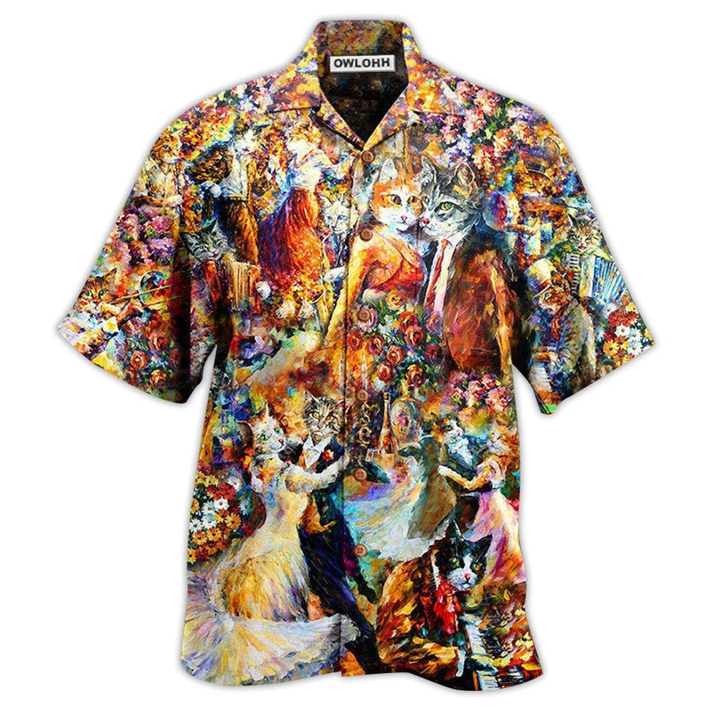 Hawaiian Shirt / Adults / S Cat Sound Of The Dance - Hawaiian Shirt 