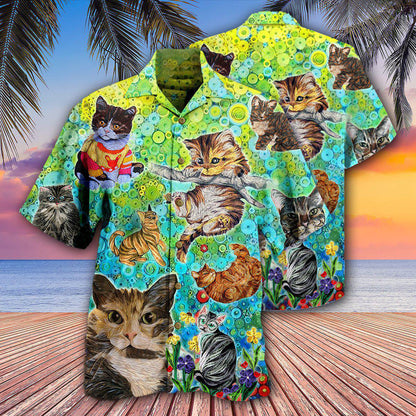 Cat Stay Fluffy Everything Gonna Be Alright - Hawaiian Shirt 