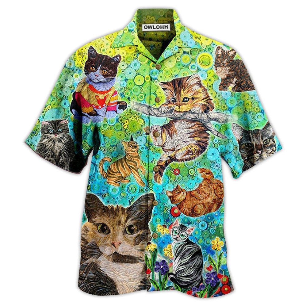 Hawaiian Shirt / Adults / S Cat Stay Fluffy Everything Gonna Be Alright - Hawaiian Shirt 