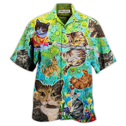 Hawaiian Shirt / Adults / S Cat Stay Fluffy Everything Gonna Be Alright - Hawaiian Shirt 