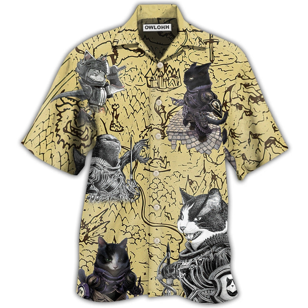 Hawaiian Shirt / Adults / S Cat Warrior Strong - Hawaiian Shirt 