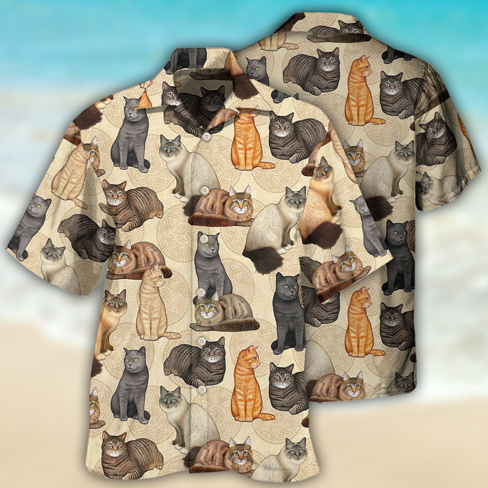 Cat Make Me Happy - Hawaiian Shirt 
