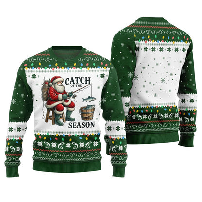Catch Of The Season Fishing Ugly Xmas Sweater