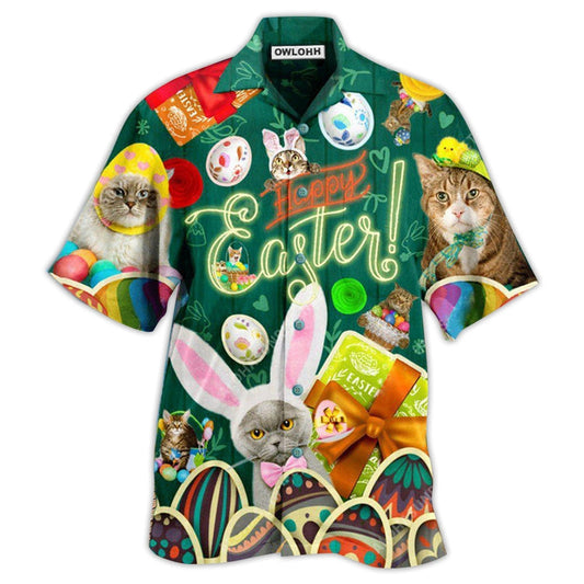 Hawaiian Shirt / Adults / S Cat Easter Blessings To You And Your Cats - Hawaiian Shirt 