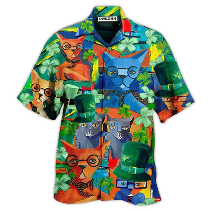 Hawaiian Shirt / Adults / S Cat Have A Purrfect Saint Patricks Day - Hawaiian Shirt 