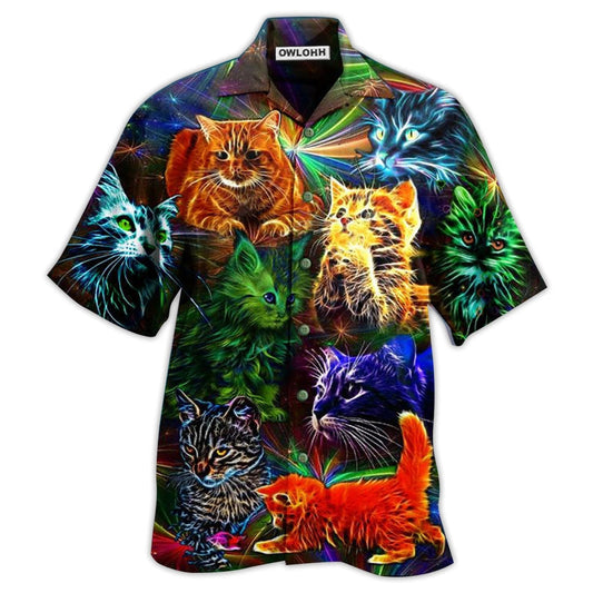 Hawaiian Shirt / Adults / S Cat In My Dream I'm So Happy - Hawaiian Shirt 