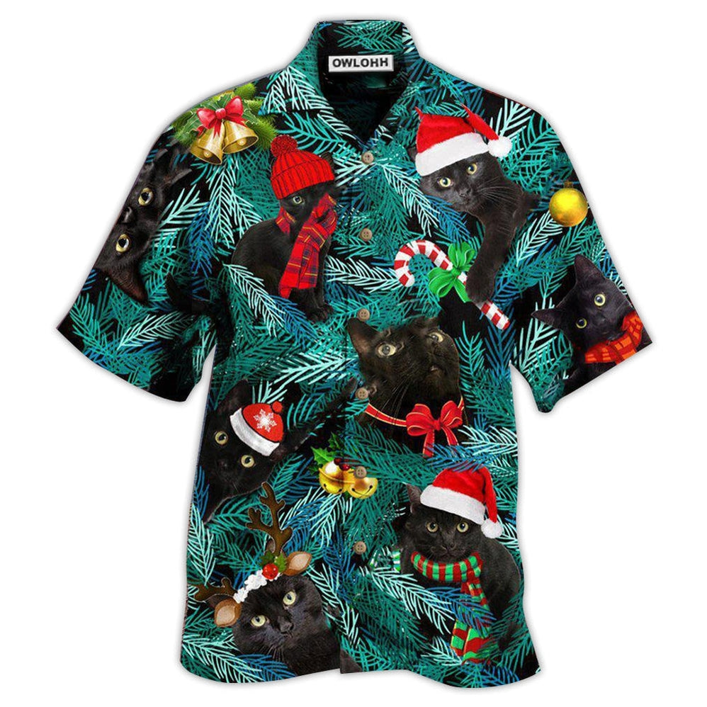 Hawaiian Shirt / Adults / S Black Cat Is It Jolly Enough Black Cat - Hawaiian Shirt 