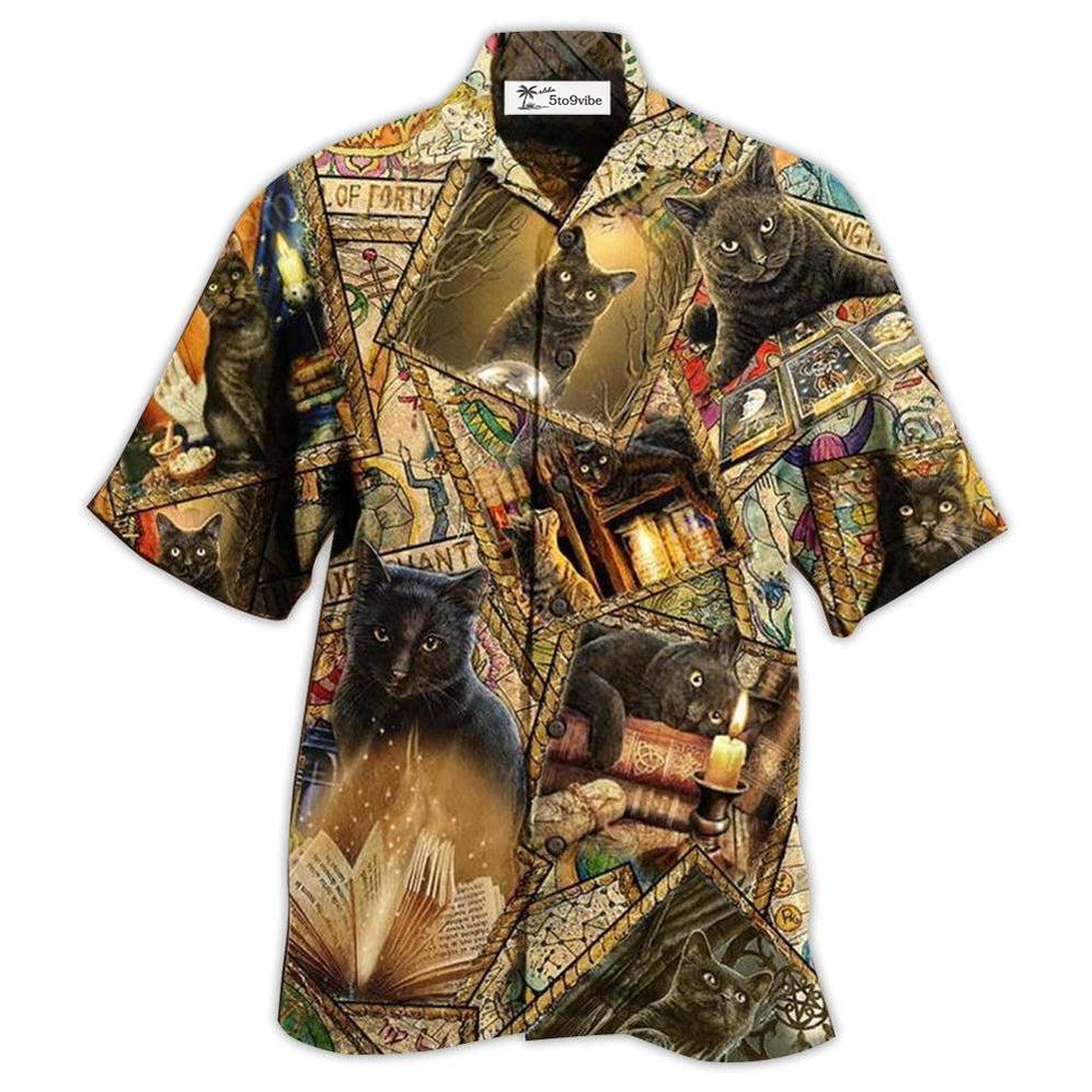 Hawaiian Shirt / Adults / S Book Cats Love Books Magic - Hawaiian Shirt 