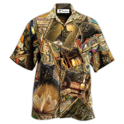 Hawaiian Shirt / Adults / S Book Cats Love Books Magic - Hawaiian Shirt 