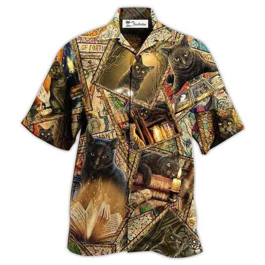 Hawaiian Shirt / Adults / S Book Cats Love Books Magic - Hawaiian Shirt 