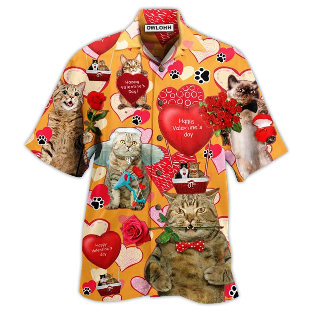 Hawaiian Shirt / Adults / S Cat Love You Forever Valentine - Hawaiian Shirt 