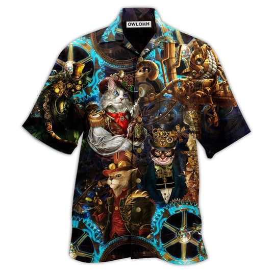 Hawaiian Shirt / Adults / S Cat Machine Magic Vintage - Hawaiian Shirt 