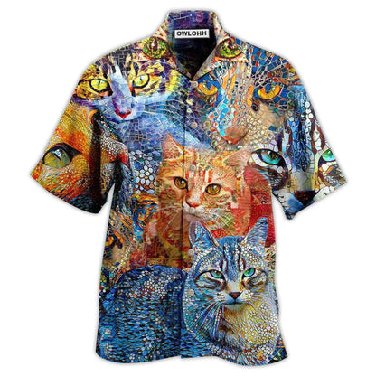 Hawaiian Shirt / Adults / S Cat Mosaic Amazing - Hawaiian Shirt 