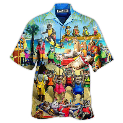 Hawaiian Shirt / Adults / S Cat Sky Above Sand - Hawaiian Shirt 