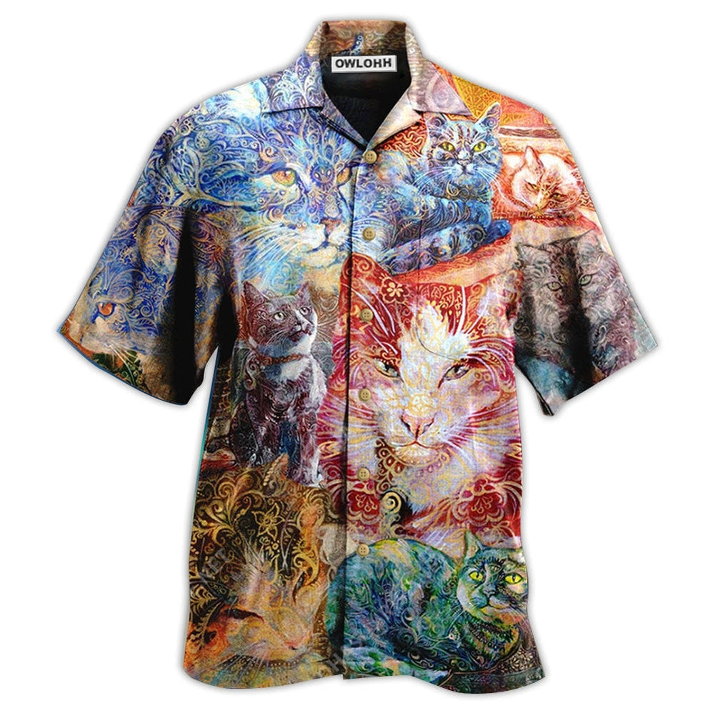 Hawaiian Shirt / Adults / S Cat Sleeping Blur - Hawaiian Shirt 
