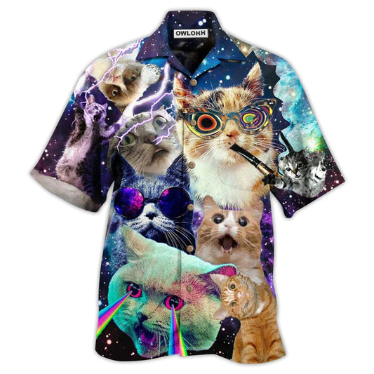 Hawaiian Shirt / Adults / S Cat The Battle Flying Cat - Hawaiian Shirt 