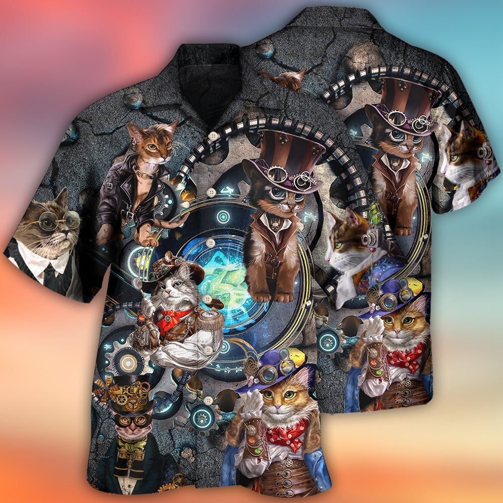 Cat Mechanic Cool Style - Hawaiian Shirt 