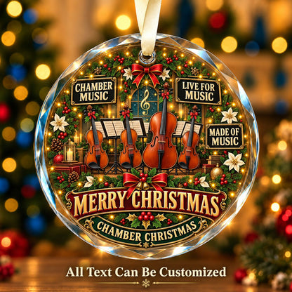 Chamber Music Personalized Glass Ornament | 5To9Vibe