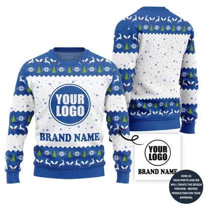 Charming Custom Logo And Name Ugly Sweater For Branding