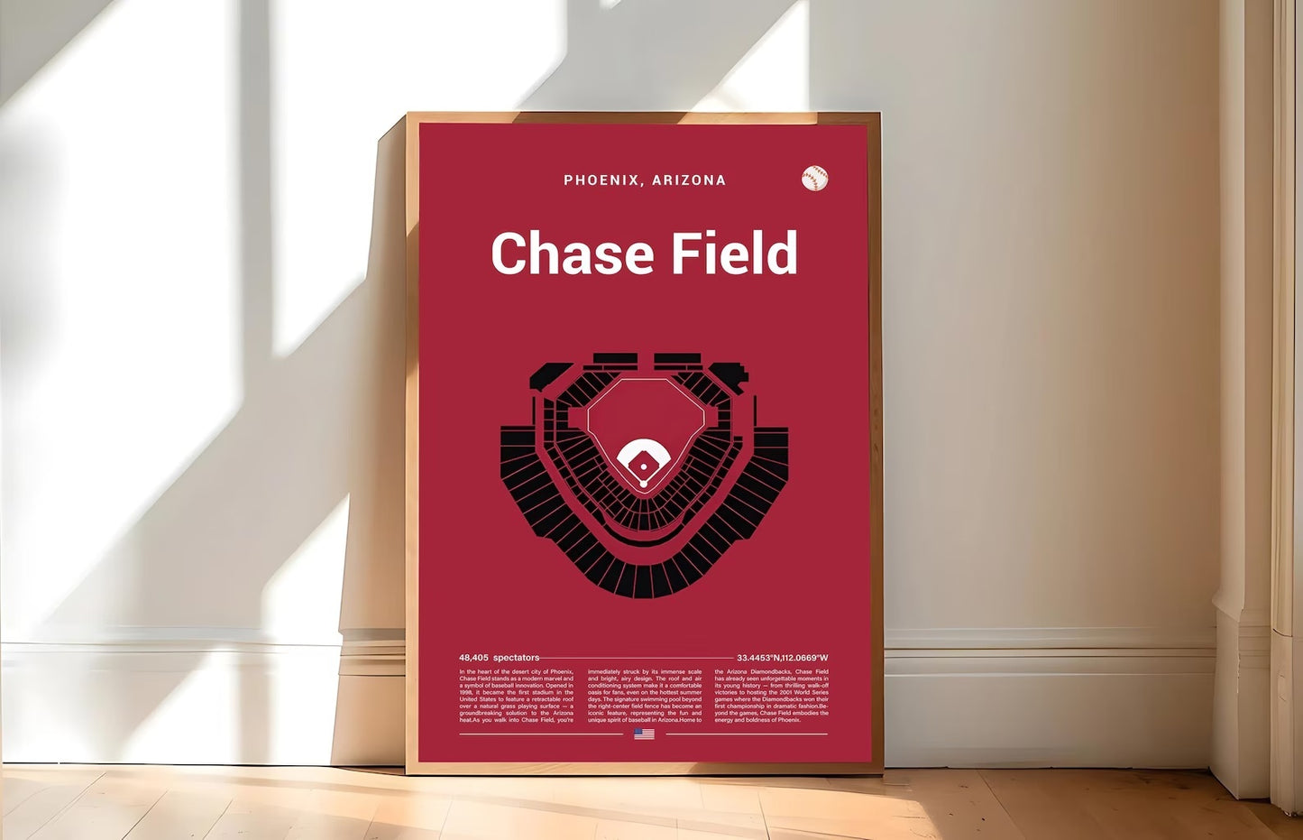 Baseball Stadium Seating Chart - Vertical Poster - 5to9vibe