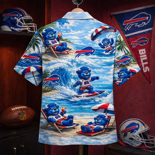 BB Football Mascot Beach Viber Unisex Hawaiian Shirt For Men & Women