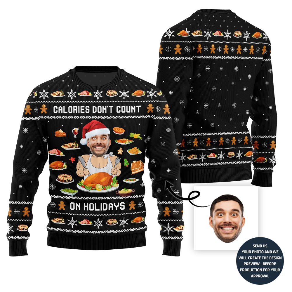 Cheat Meals Custom Ugly Xmas Sweater