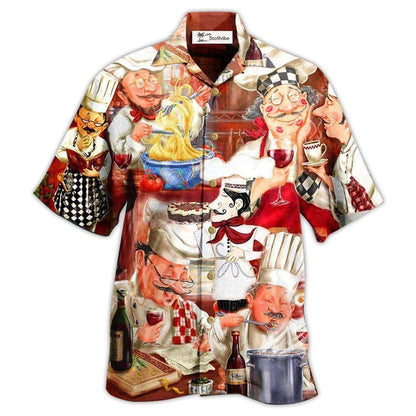 Hawaiian Shirt / Adults / S Chef Cooking Is The Art Of Life I'm So Happy - Hawaiian Shirt 