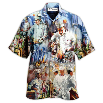 Hawaiian Shirt / Adults / S Chef To Make Magic With Knives And Fire - Hawaiian Shirt 