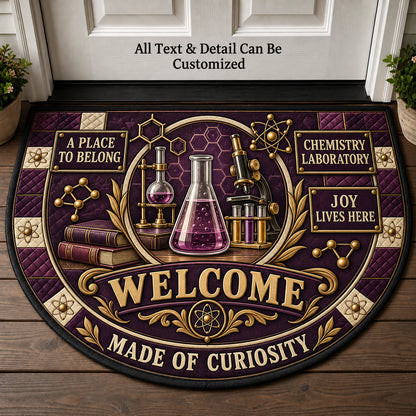 Chemistry Laboratory Personalized Half Round Mat | 5To9Vibe