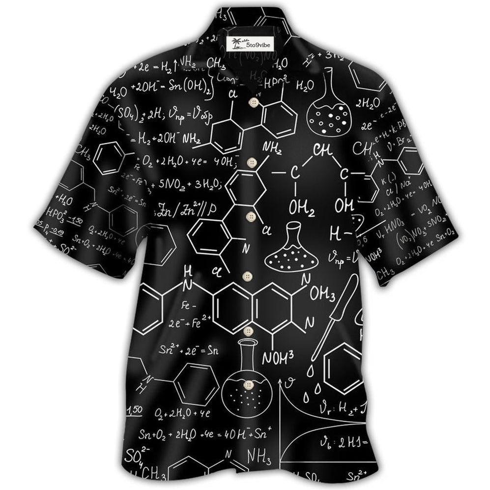 Hawaiian Shirt / Adults / S Chemistry Black Color Style - Hawaiian Shirt 