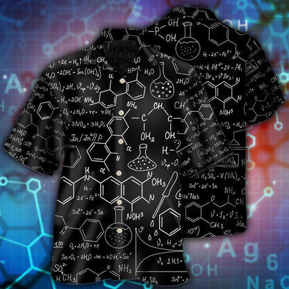 Chemistry Black Color Style - Hawaiian Shirt 
