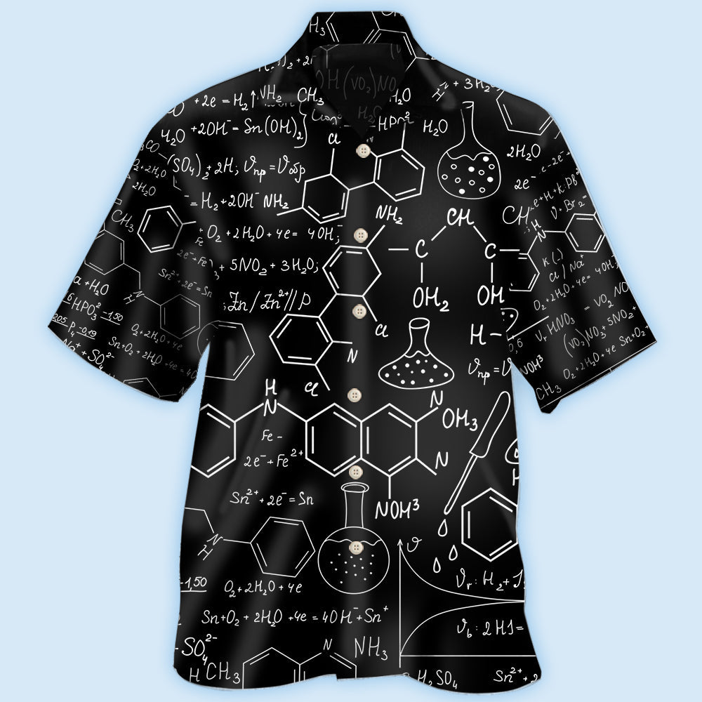 Chemistry Black Color Style - Hawaiian Shirt 