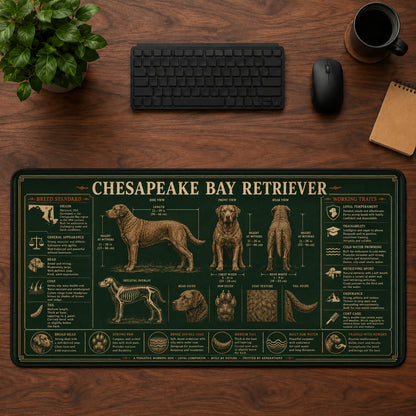 Chesapeake Bay Retriever Desk Mat Mouse Pad | 5To9Vibe