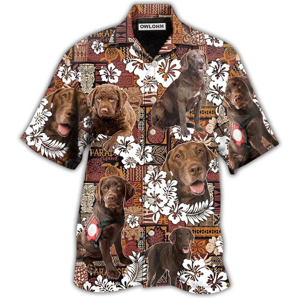 Hawaiian Shirt / Adults / S Chesapeake Bay Retriever Dog Tropical Floral Vintage - Hawaiian Shirt 