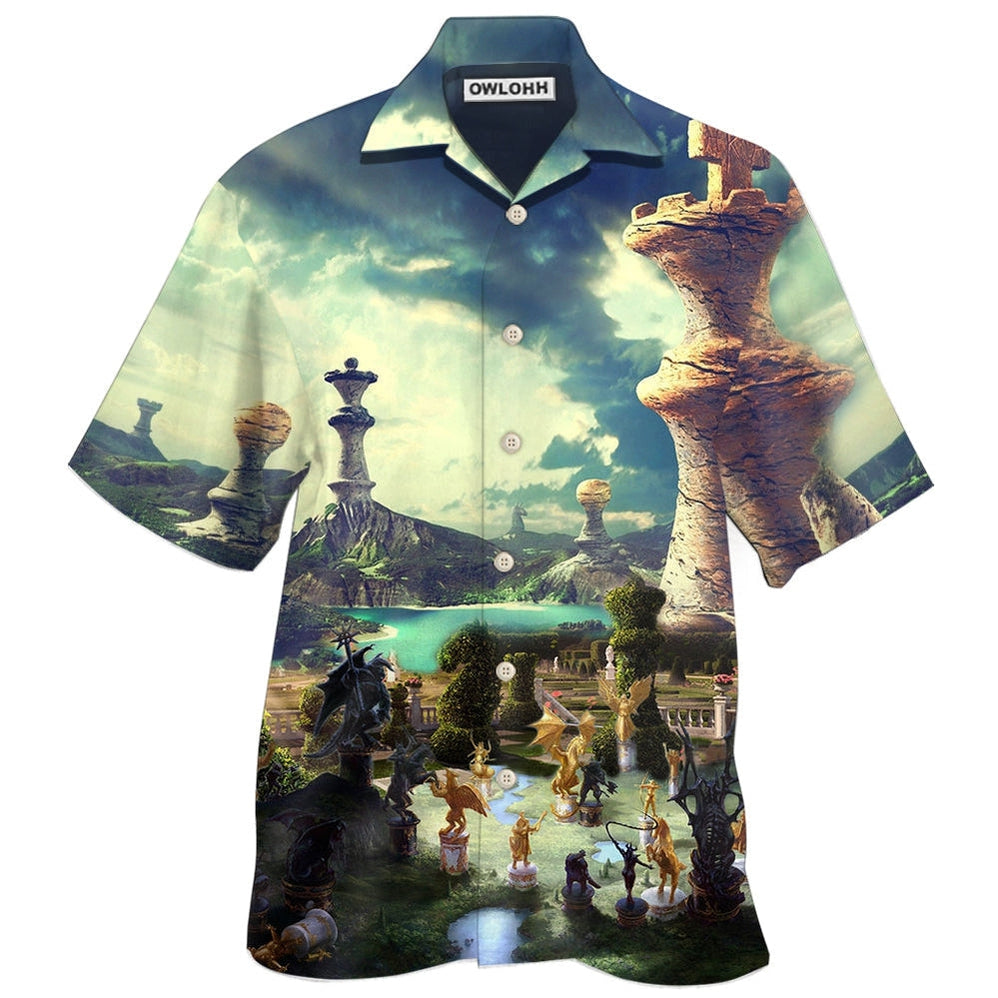 Hawaiian Shirt / Adults / S Chess Is A Funny Game Blur - Hawaiian Shirt 