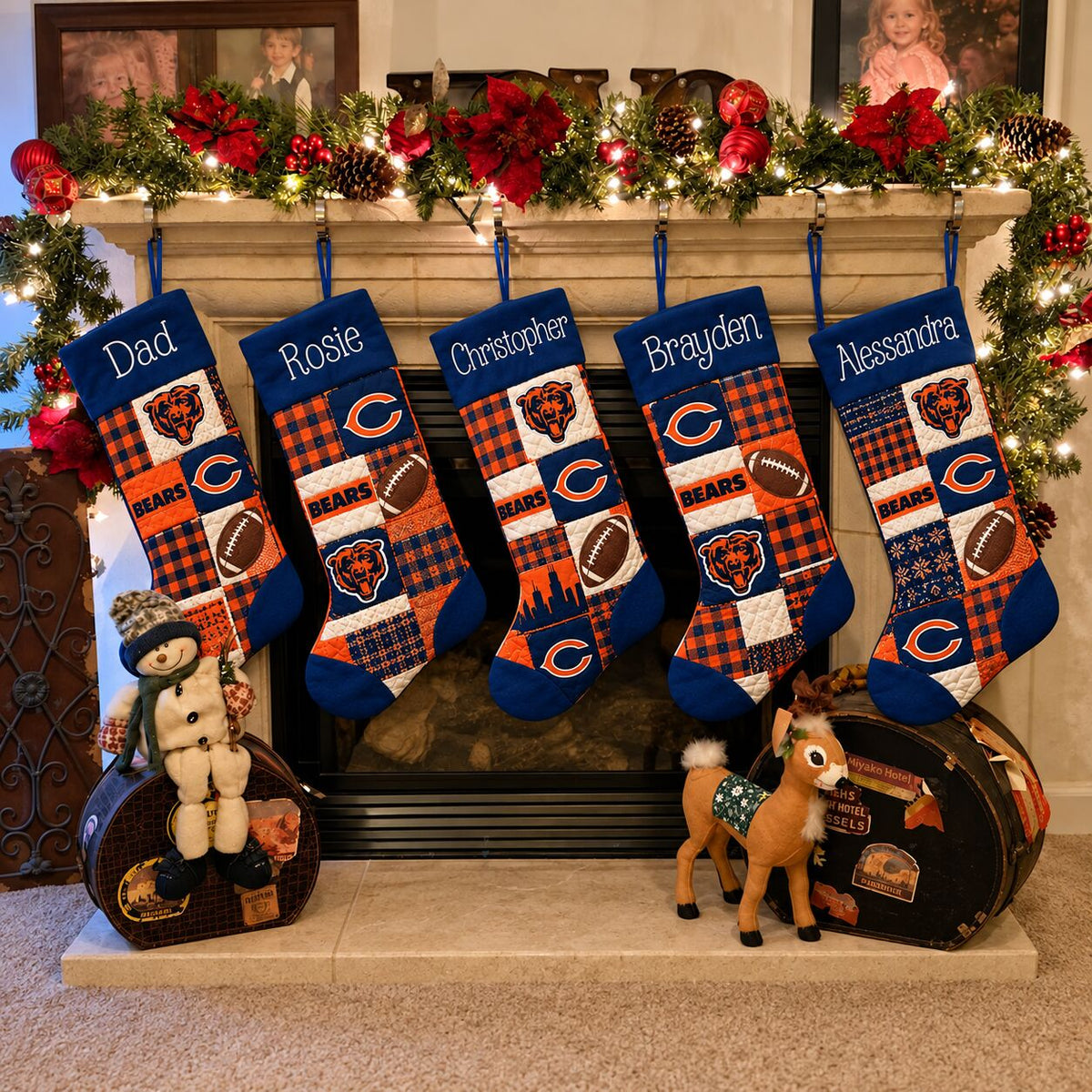 All Football Teams Team-Inspired Holiday Christmas Stocking for Football Fans - 5To9Vibe