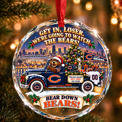 Football team Style 06 Glass Ornament mockup | 5To9Vibe