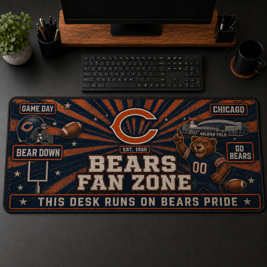 All Football Teams Fans Zone Desk Mat Mouse Pad Plus Size Trending - 5to9vibe