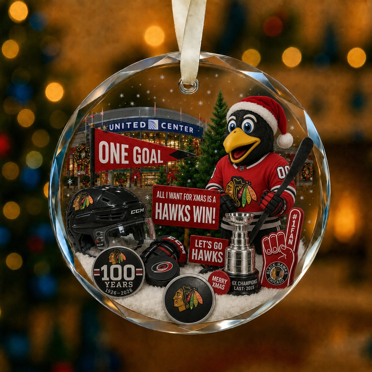 All Hockey Teams Christmas Glass Ornament With Gift Box Trending - 5to9vibe