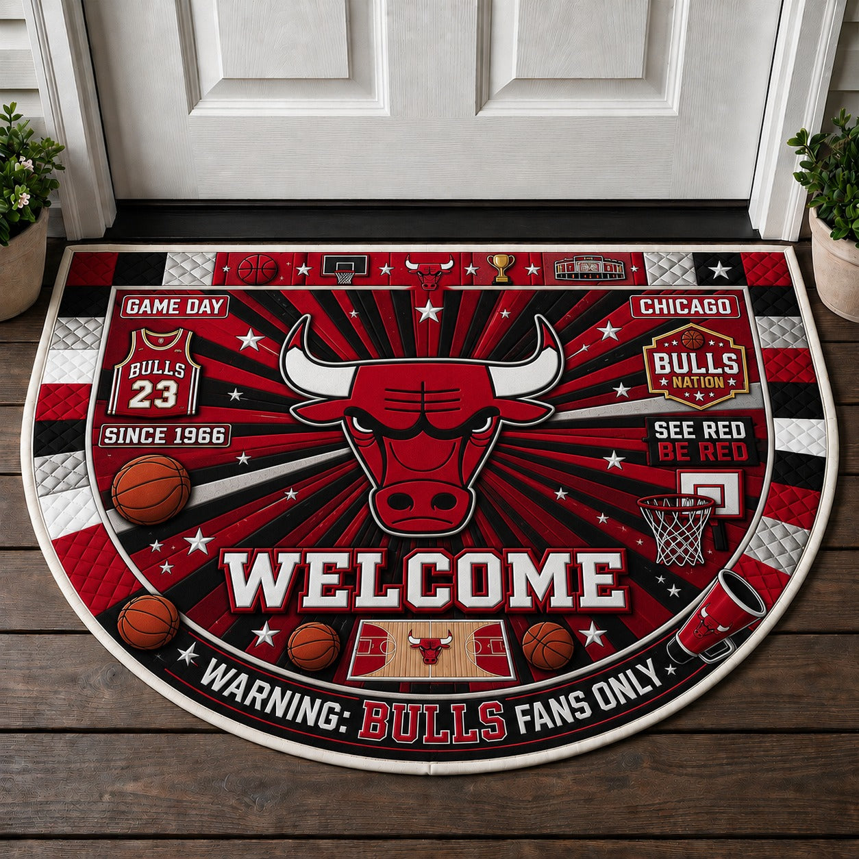 Basketball All Teams Custom Premium Welcome Mat – Personalized Baseball Doormat