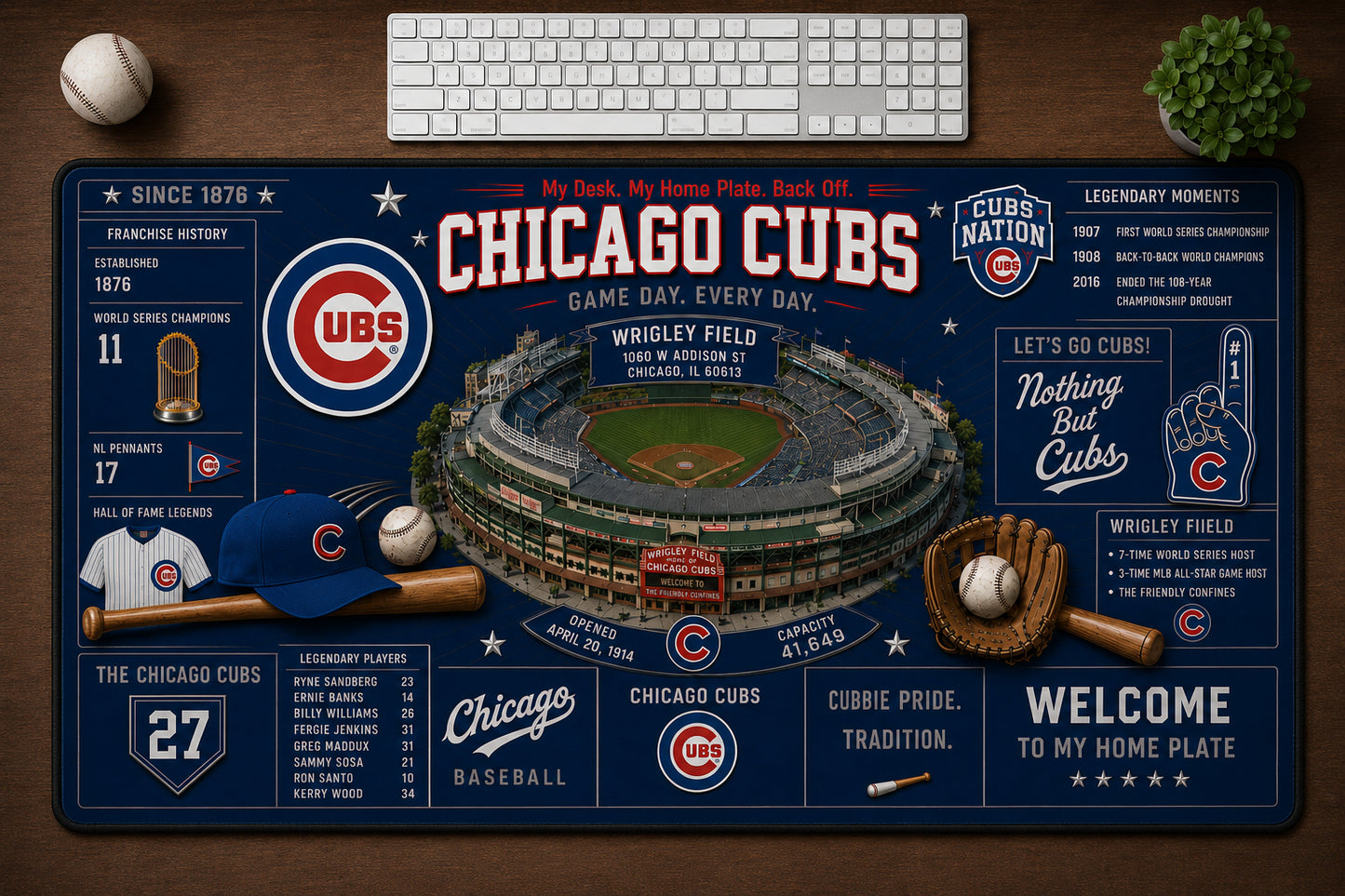 All Baseball Franchise History Stadiums Masterplan Desk Mat Mouse Pad Plus Size - 5to9vibe