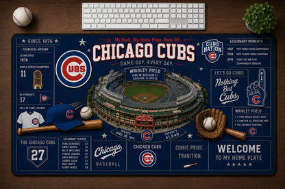 All Baseball Franchise History Stadiums Masterplan Desk Mat Mouse Pad Plus Size - 5to9vibe