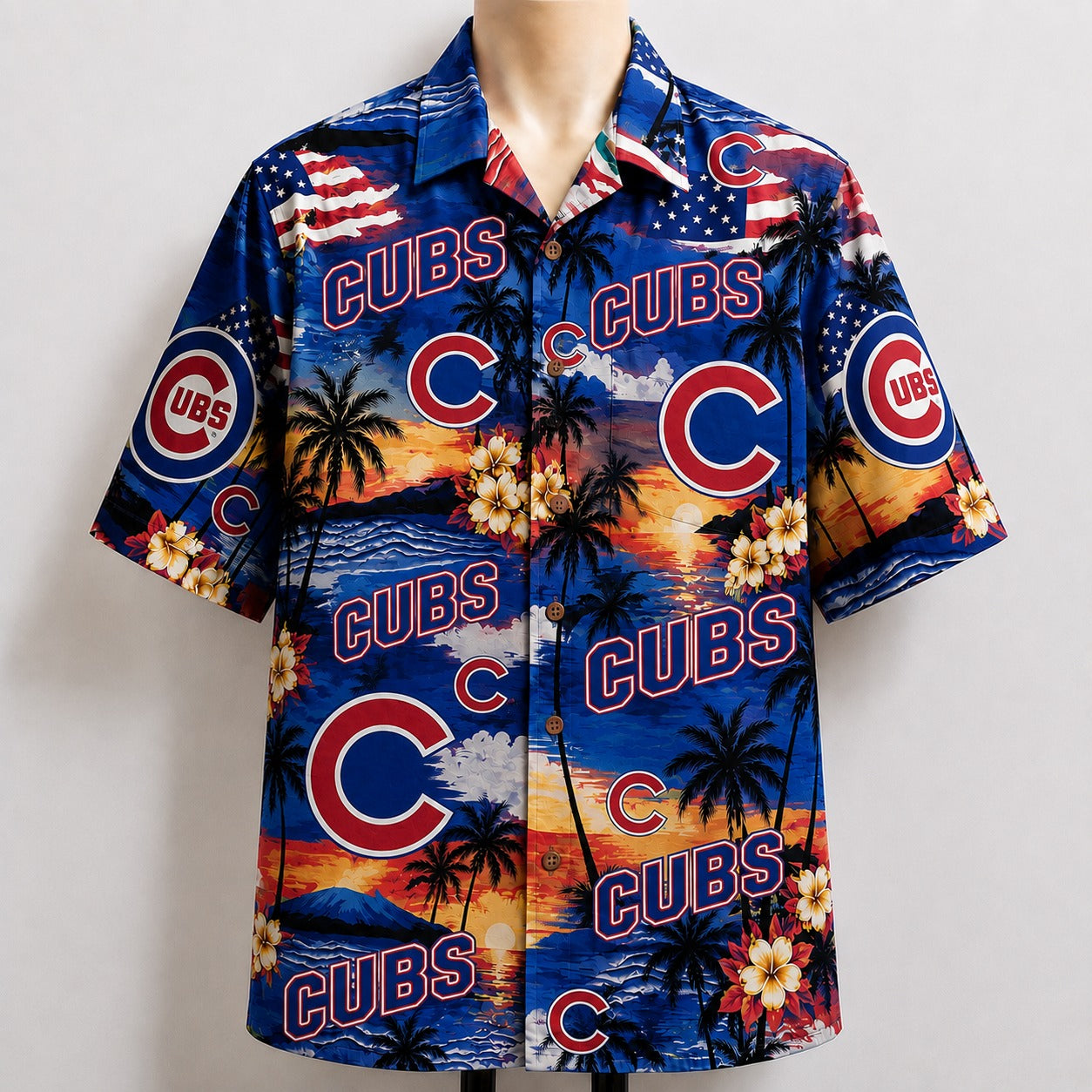 All Baseball Teams Sunset Paradise Button-Up Unisex Hawaiian Shirt For Men and Women